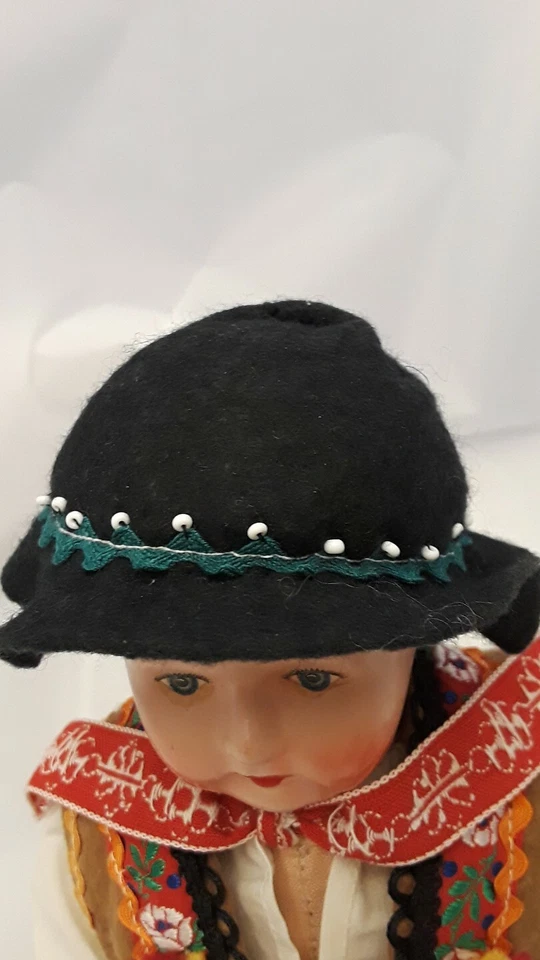Composition/ Cloth Hungary?? Boy Doll 14" Tall - Image 3 of 4