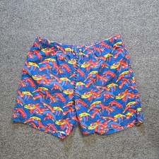 Tommy Bahama Swim Trunks Mens XL Blue Chili Peppers Board Shorts Lined Beach