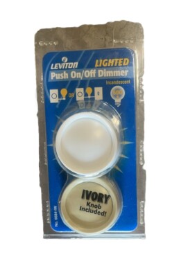  Leviton Trimatron 6684-IW Lighted Push On/Off Rotary Dimmer ~ 8 Units 