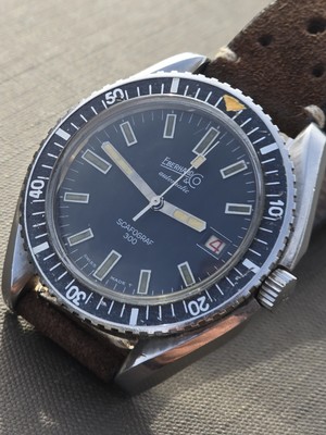 Vintage Sub Diver Eberhard Scafograf 300 Automatic Swiss