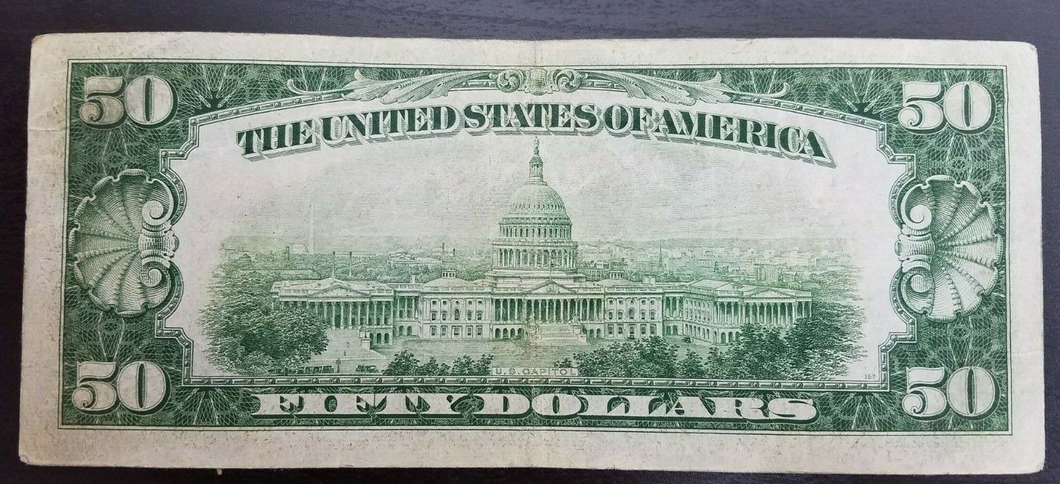 50 Dollars (Federal Reserve Note; large portrait) - United States – Numista