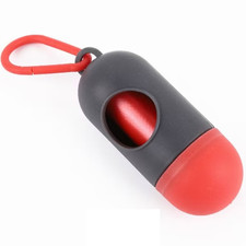 Portable Bag Disposal Plastic Dispenser  5 Rolls Refill Plastic Bag