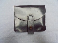 cartouchiere francaise en cuir noir