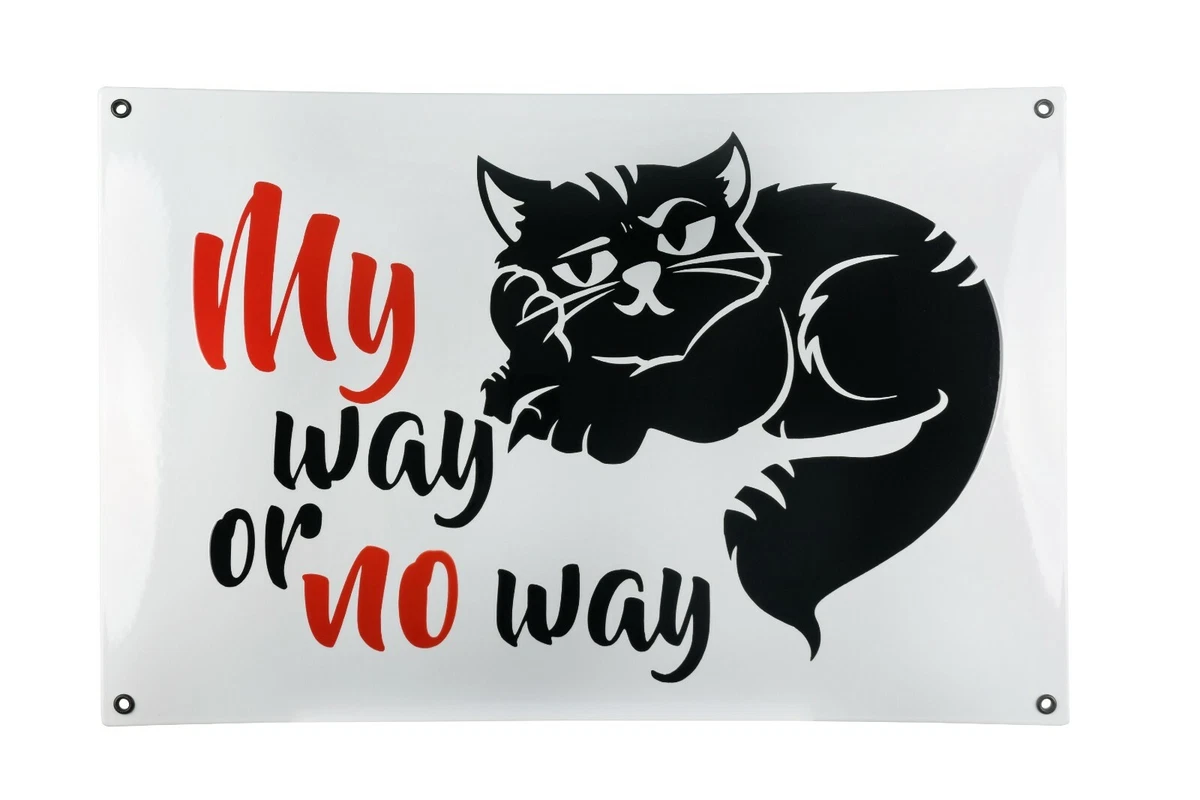 MY WAY OR NO WAY Kunst 30x45 cm EMAILSCHILD Poster Design Bild | Wandbild 
