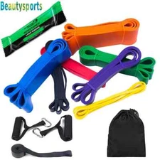 Fitness Band Pull Up Elastic Bands Rubber Resistance Loop Power Band Set
