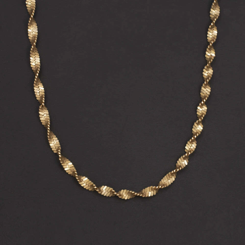 Solid rose shop gold chain