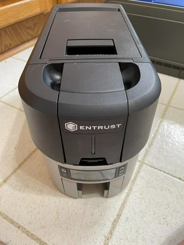Entrust DS3 ID Card Printer PX40 NO AC CABLE Worked upon Removal SEE DESCRIPTION