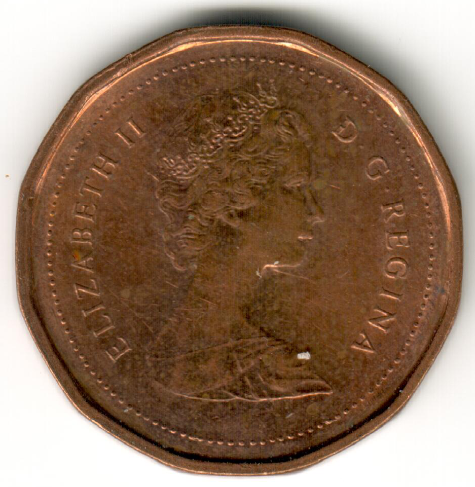 Canada - 1 Cent - 1983 - #1 - Elizabeth II 2nd portrait, 12 sided