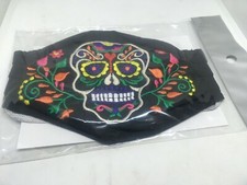 Dia De Los Muertos Sugar Skull Washable face Mask Embroidered
