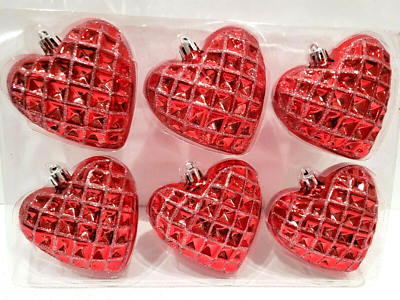 Valentines Day Red Pink Glitter Hearts 3
