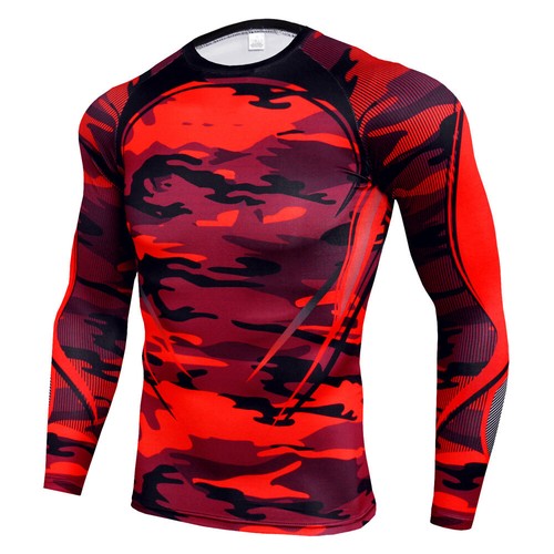 Herren Fitness Sport Laufshirt Funktionsshirt Kompressionsshirt Langarm Tops DE - Bild 19 von 27