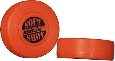 Olympia Sports Shield Soft Shot Hockey Puck, Color Orange