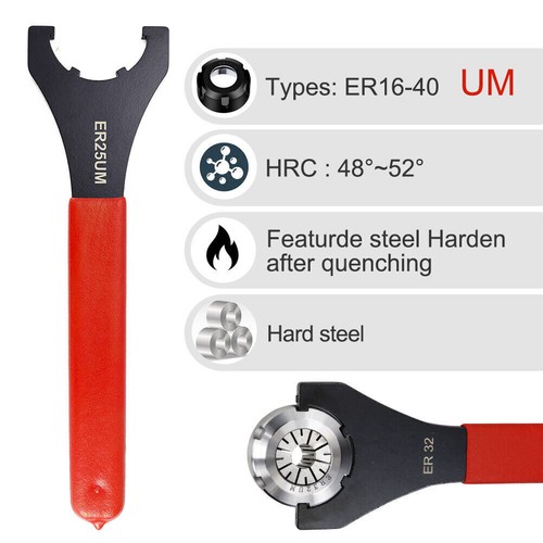 Spanner UM Type Wrench ER16-ER32 for ER Nut Collet Chuck CNC Lathe Holder - Picture 4 of 12