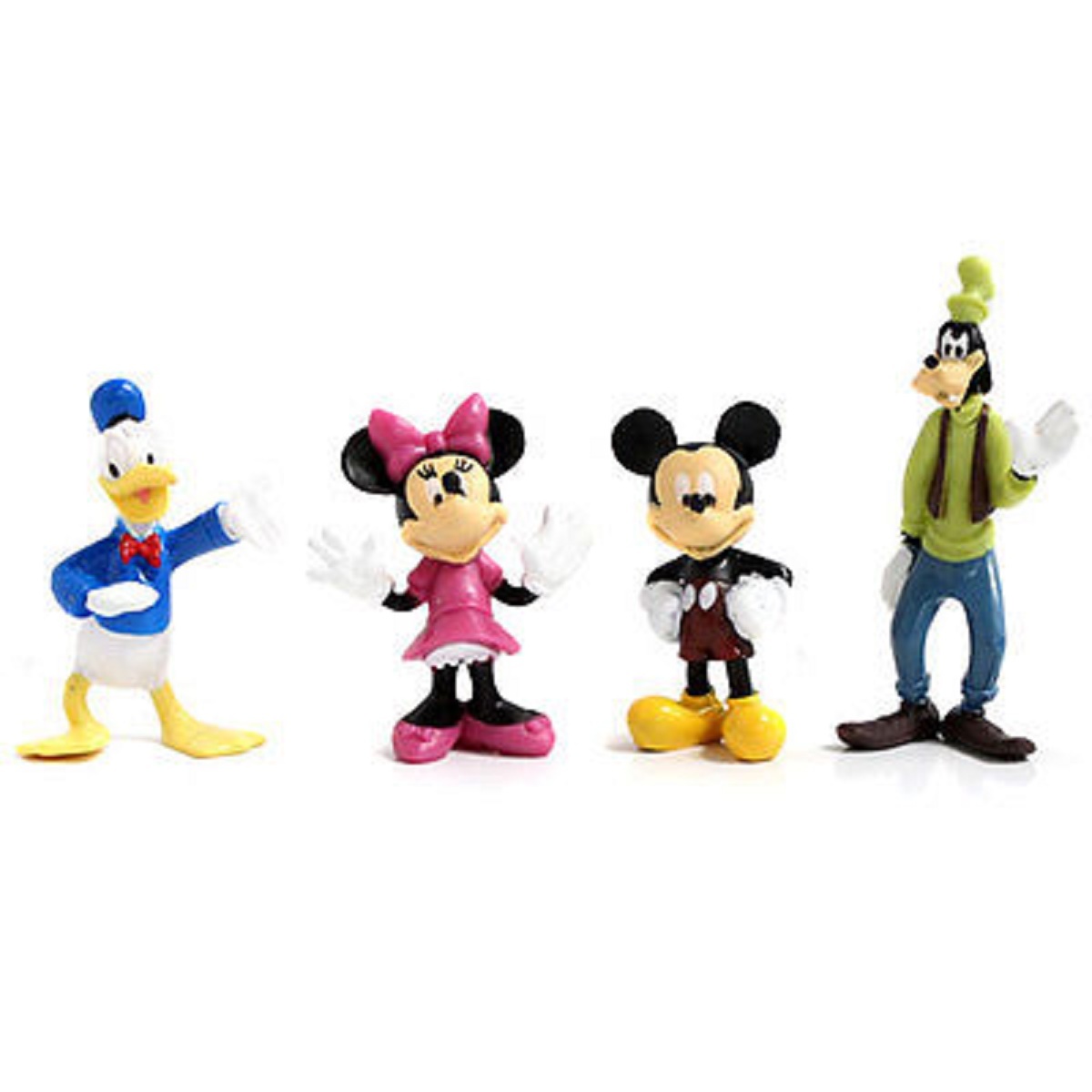 ミッキー　4 DISNEY SET OF 4 PLASTIC FIGURINES MICKEY & MINNIE MOUSE,GOFFY