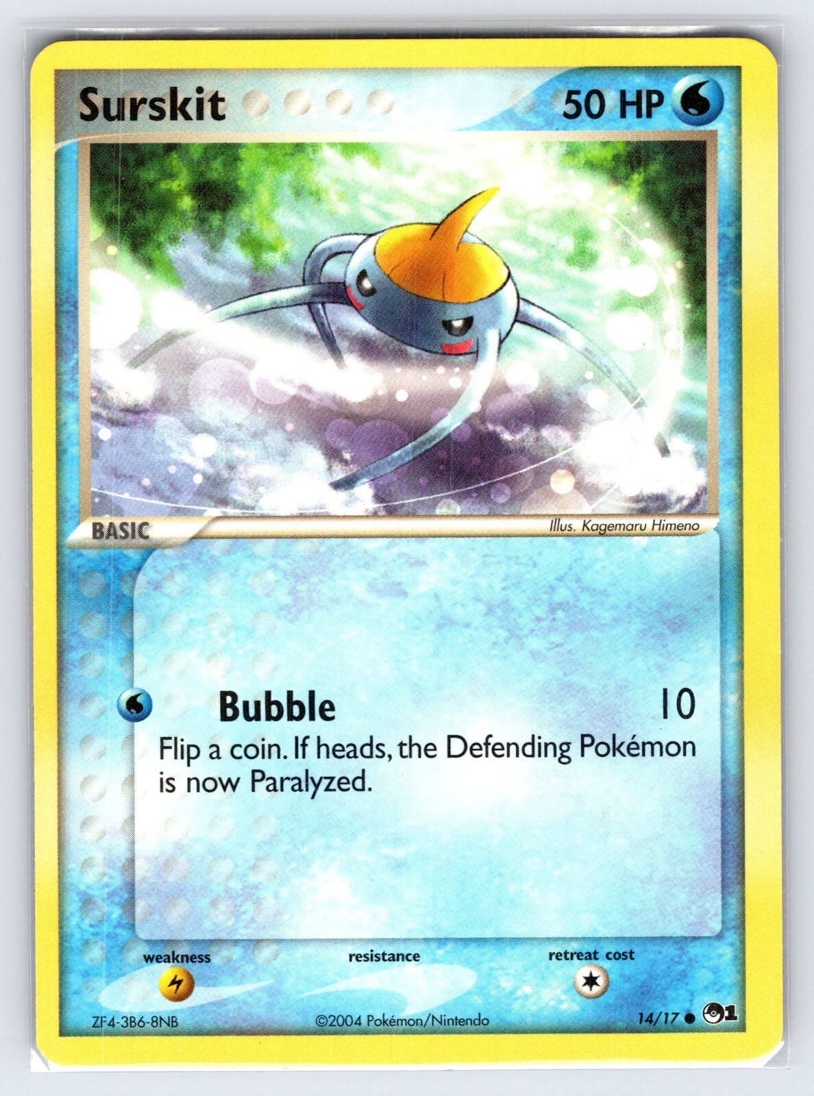 Surskit 14/17 2004 Pop Series 1 Promo Pokemon Card Common Exclusive - Vlp