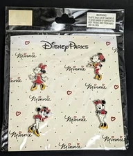 Disney Parks 4-Pin Minnie Mouse Booster Set See Description For Details 