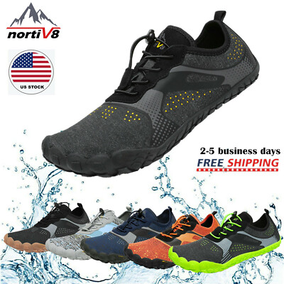 NORTIV8 Men Water Shoes Quick Dry Barefoot Swim Diving Surf Aqua Sport  Vacation