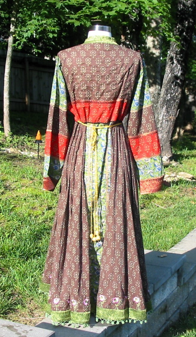 J Peterman Patchwork Embroidered Boho Long Flowy … - image 7