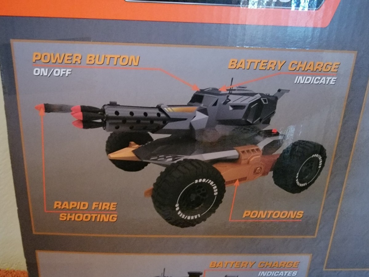 Little Tikes LTXtreme Land Sea RC 10 Missile Rapid Fire Shooting