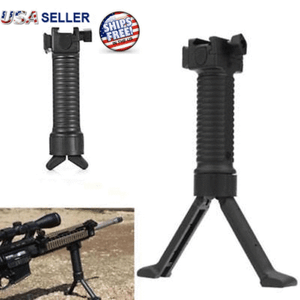 GPS-02-New-Grip-Pod-Military-Issue-Tactical-Fore-Grip-Bipod-BLACK-Picatinny-NSN