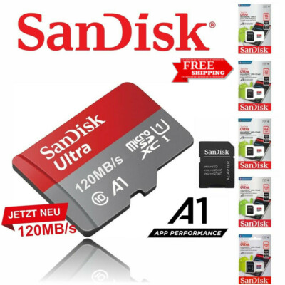 SanDisk Ultra Micro SD 16GB 32GB 64GB 128GB 200GB 256GB Memory Card Class 10