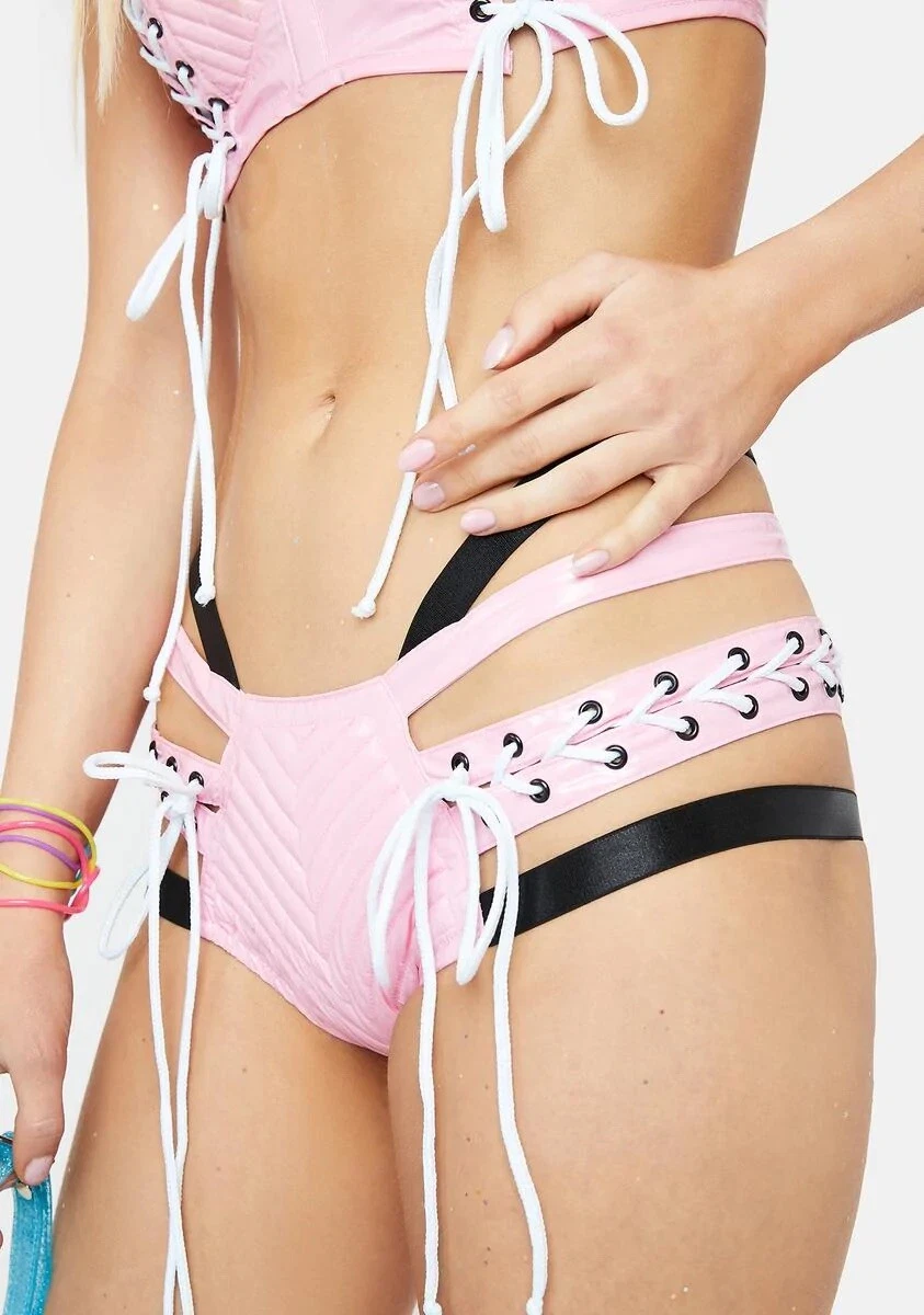 Pink rave cheap shorts