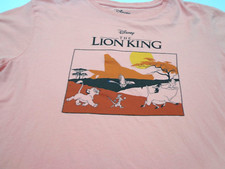Disney The Lion King Graphic Character Peach Color T Shirt Adult Size Large