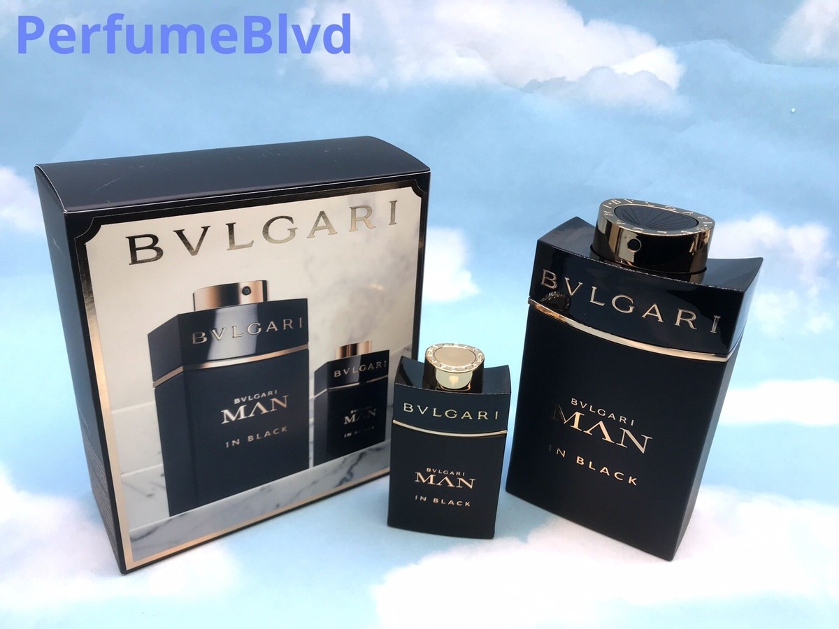 BVLGARI MAN IN BLACK 2 PCS PACK 3.4 & 0.5 FL.OZ 100 &15 ML EAU DE