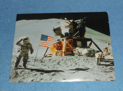 Vintage Grumman Apollo Lunar Module Photo Fact Sheet