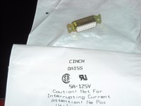 Cinch Da-15s Sub-d Connector, D-shell Type,15 Terminal 1 Port 3 Pcs Sealed Cinch Da-15s Sub-d Connector, D-shell Type,15 Terminal 1 Port 3 Pcs Sealed