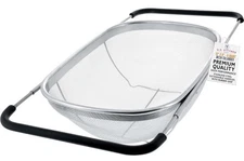 U.S. Kitchen Supply Stainless Steel Colander Strainer - 6-Quart Collapsible...
