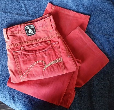 ONE GREEN ELEPHANT Jeans W38 / 32 Rot ( guter Zustand )