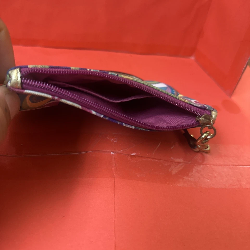 复古 COACH Poppy 小腕带手拿包 多色标志 金色 2000 年代迷你包 — 第 4/4 张图片