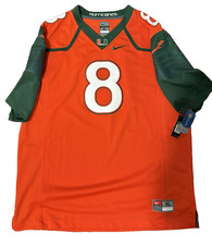 Authentic 2014 Nike Duke Johnson Miami Hurricanes Limited Orange #8 Jersey XL