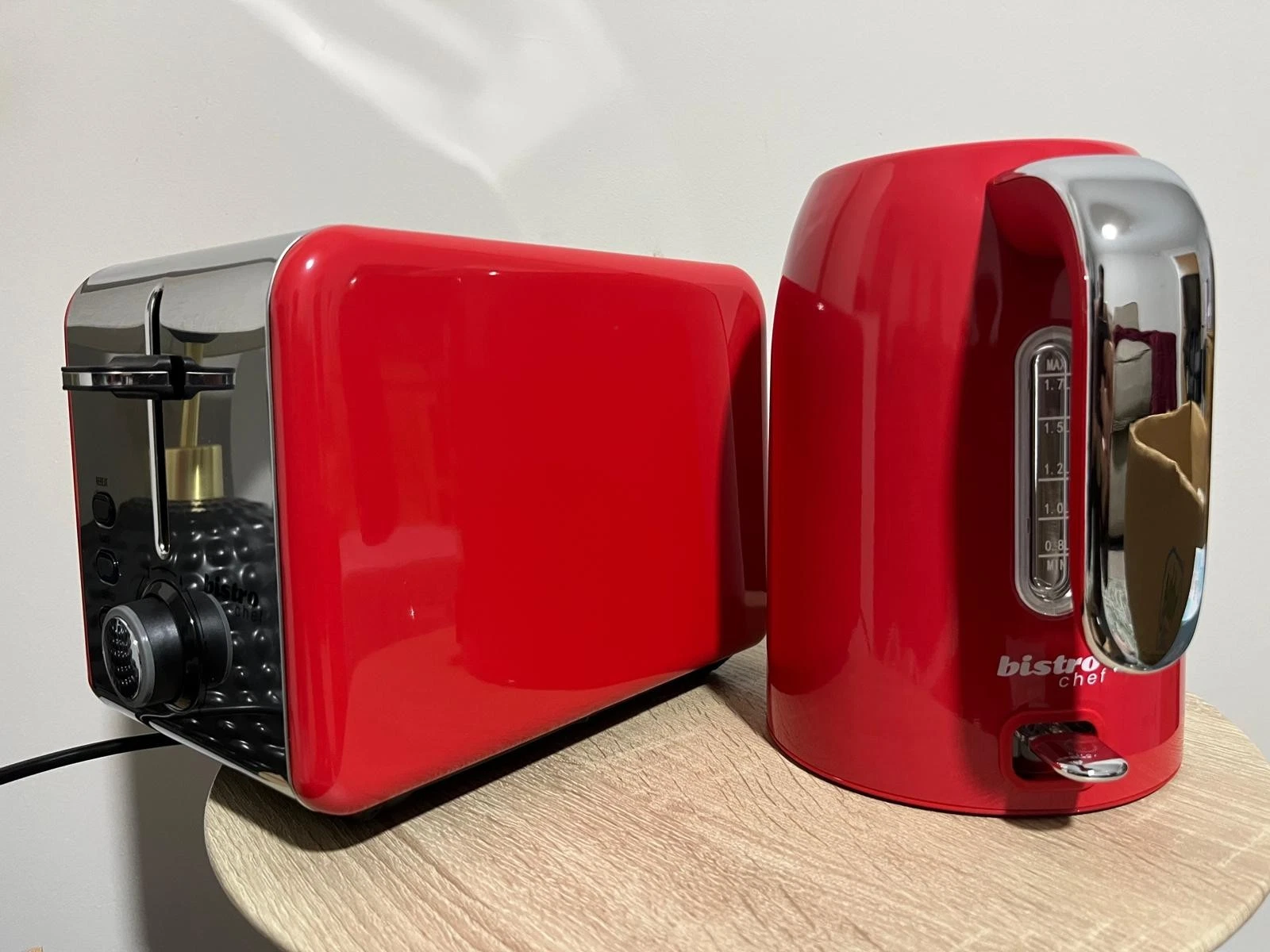 Bistro Chef Kettle and Toaster Gift SeT 1.7L Boil Dry - Colours Available