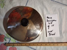 Heavy Saucepan replacement lid, metal, knob, vintage 9 ", unknown brand, vintage
