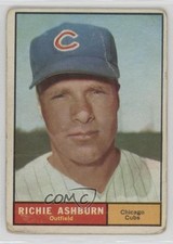 1961 Topps Richie Ashburn #88 HOF 0ha3