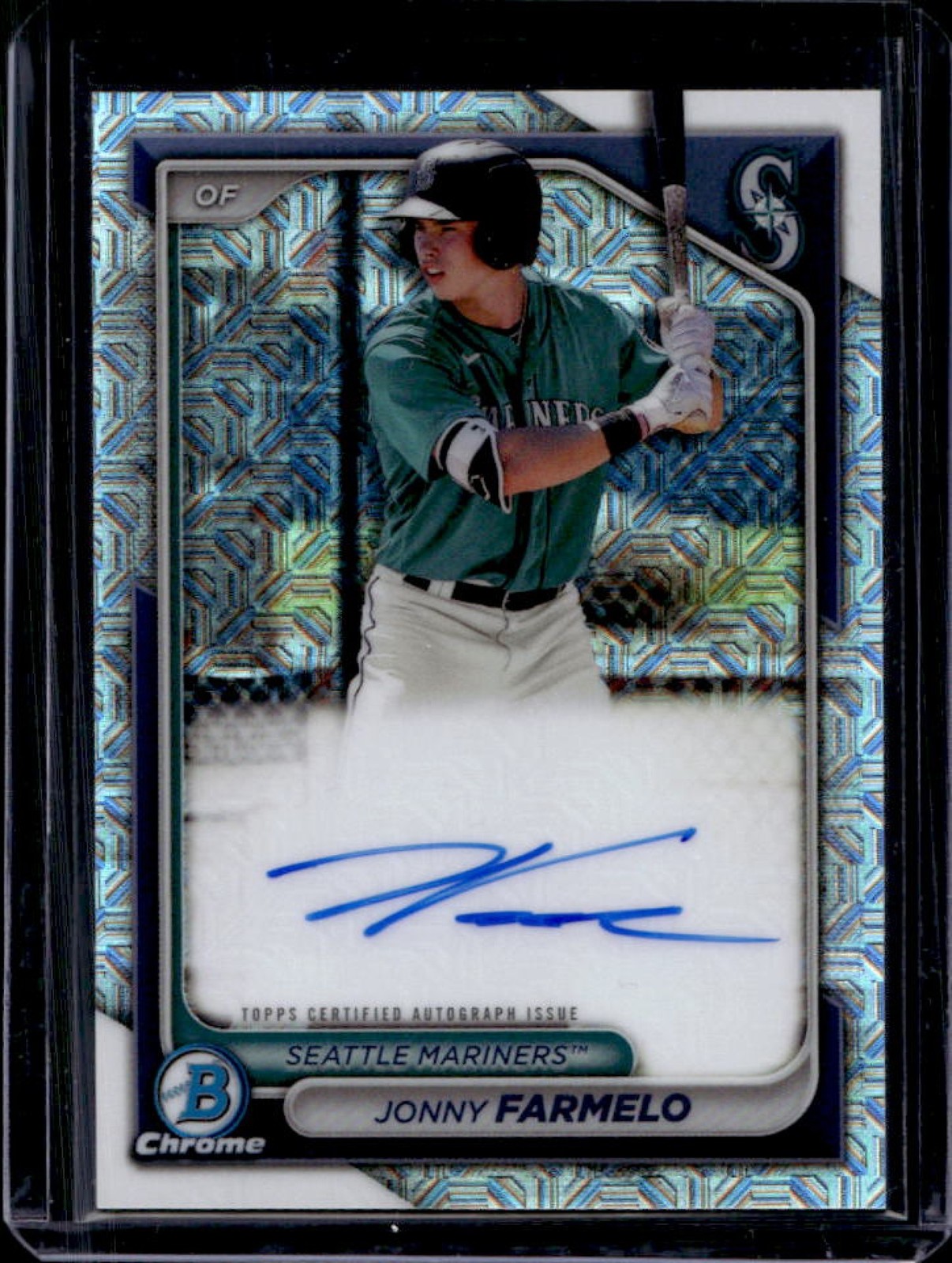 2024 Bowman Chrome Jonny Farmelo Prospect Auto Mega Box Refractor #BMA-JF