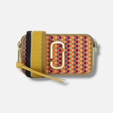 Marc Jacobs Women's Orange Mixed-Media Small Snapshot Camera Shoulder Bag