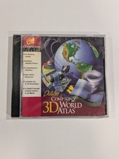 Compton's 3D World Atlas Deluxe PC CD-ROM 1998 The Learning Company NEW SEALED