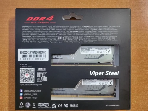 Viper Steel 32GB (2x16GB) DDR4 3200MHz C16 - Thumbnail 5