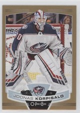 2019-20 O-Pee-Chee Gold Border Glossy Joonas Korpisalo #83 0c3
