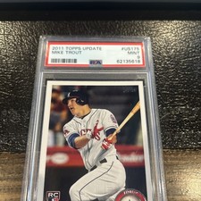 Topps 2011 Update Series Mike Trout Rookie RC Base Baseball #US175 PSA 9 RARE