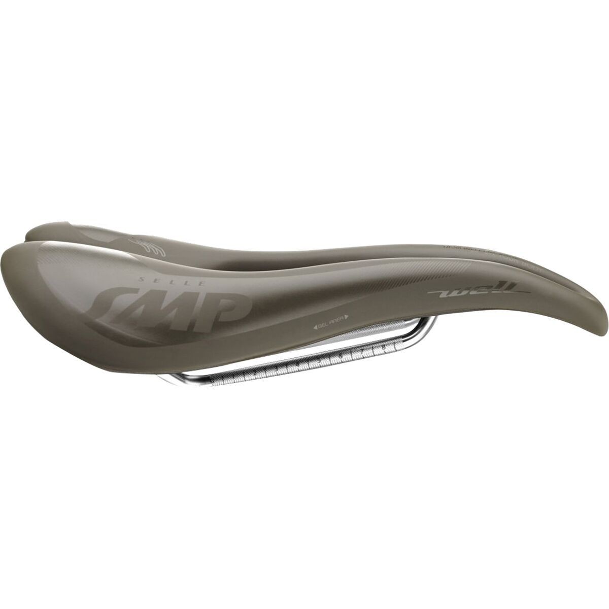 Selle SMP Well-Gel с карбоновым рельсовым седлом серо-коричневый гравий 144 мм 42590₽
