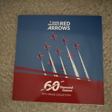 2024 Red Arrows 50p Colour Coin set 60th Anniversary BU