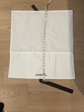 CHANEL BOUTIQUE White Cotton Dust Bag Dust Cover See The Image For Dimensions    
