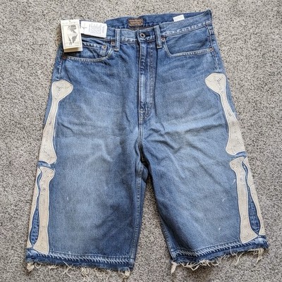 パンツ KAPITAL 14OZ DENIM 5P SHORT PANTS Size32 Kapital 14oz Denim 5P Short Pants Shorts Bone Embroidery Sz 34 | eBay