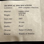 Statue of Liberty Colorized Coin in Capsule 2007 American Mint — photo 5