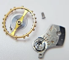 ETA 2512 Balance Complete w Cock Vintage Swiss Watch Part  - PB4L