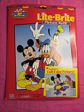 NEW PACKAGE VTG Lite Brite Picture Refill Disney Mickey and Friends